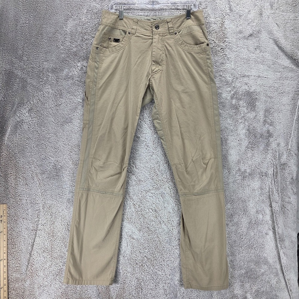 Kuhl Pants Mens 32x34 Beige Radikl Hiking Stretch Zip Pockets Outdoor Travel